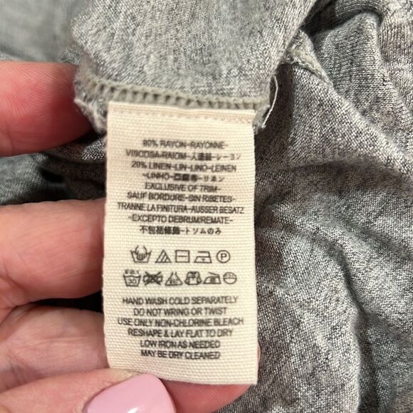 Free People We the Free Just a Henley gray knit tunic top size XS - Picture 11 of 14